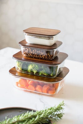 CONTENEDOR GLASS AND WOOD